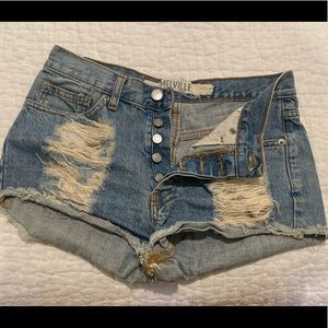 Distressed brandy Melville jean shorts size 38